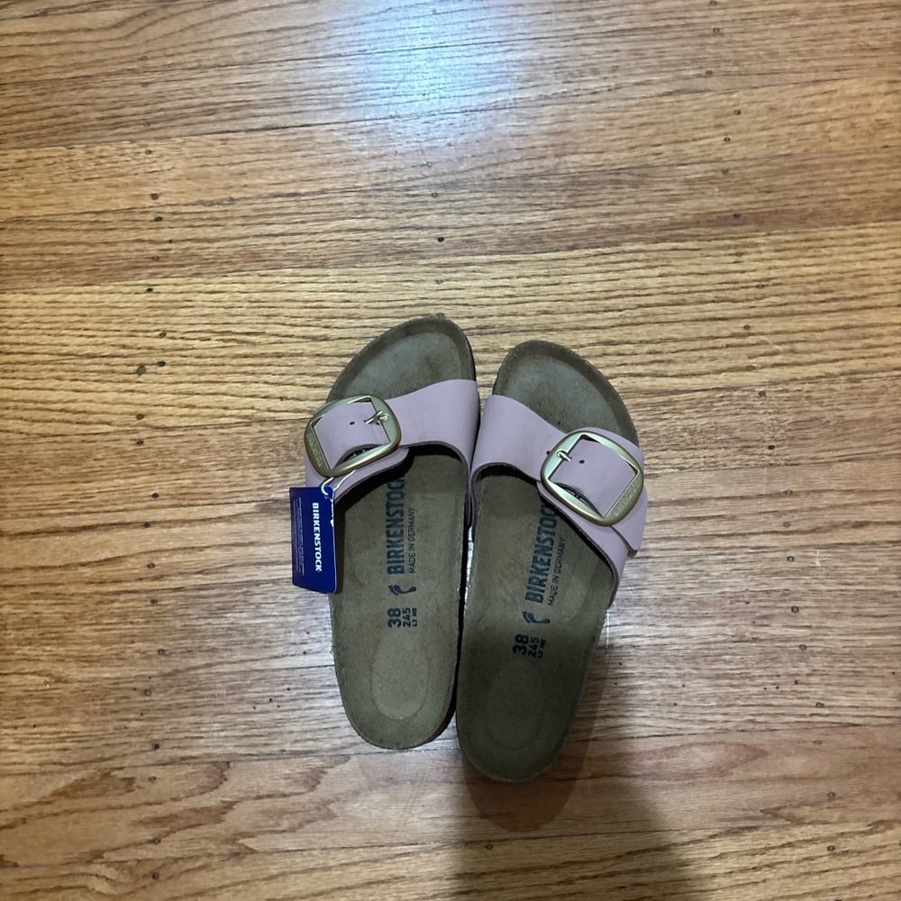 Birkenstock Mauve Slide Sandals